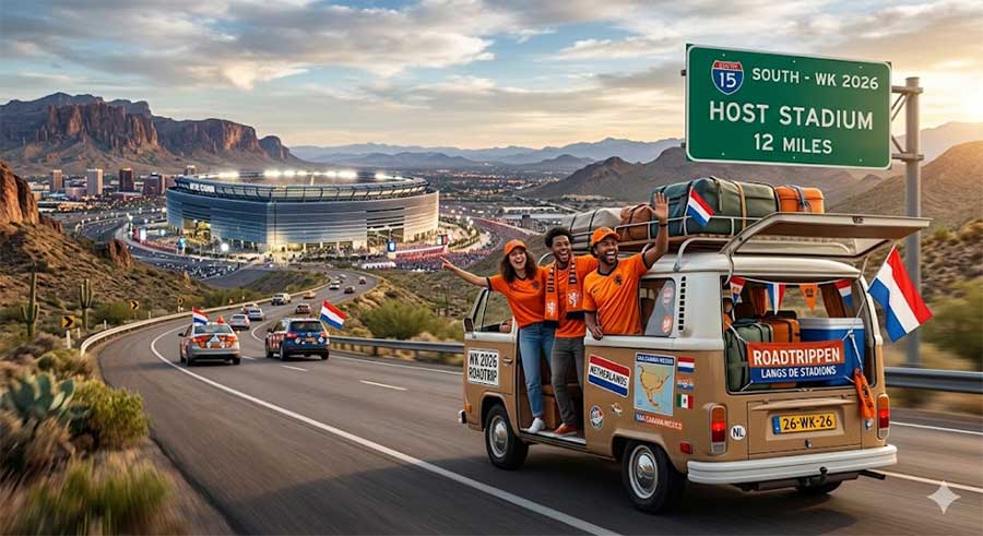 Roadtrippen langs de stadions: De ultieme reisgids voor het WK 2026