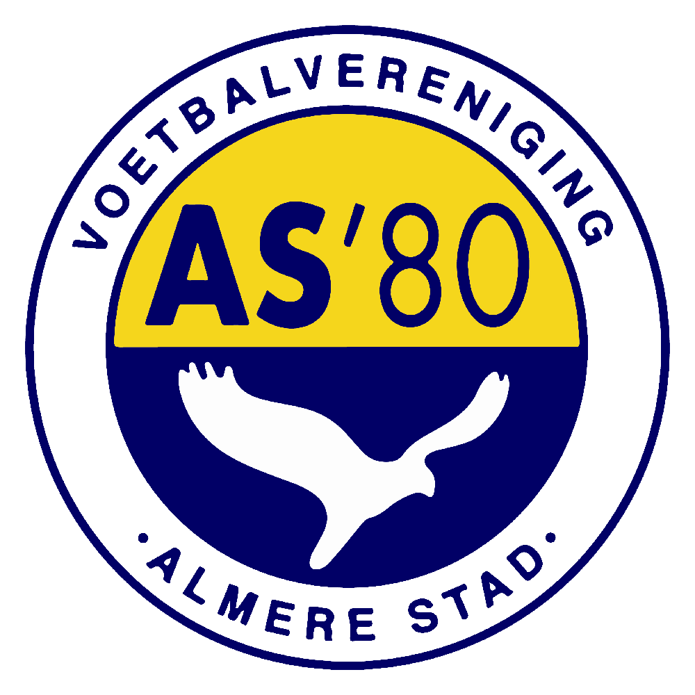Clublogo voetbalvereniging AS '80 uit Almere