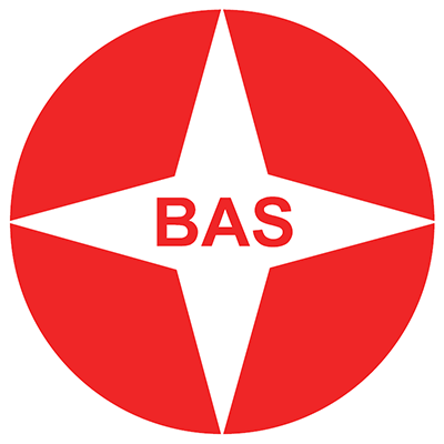 Clublogo voetbalvereniging BAS uit Biddinghuizen