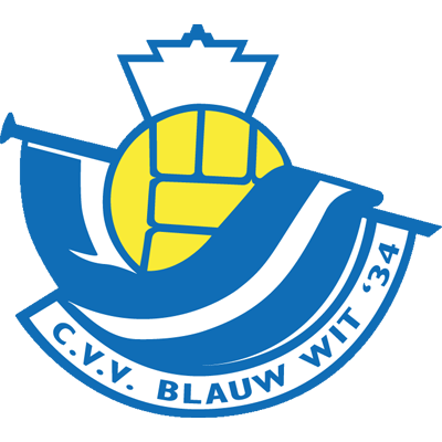 Clublogo voetbalvereniging Blauw Wit '34 uit Leeuwarden