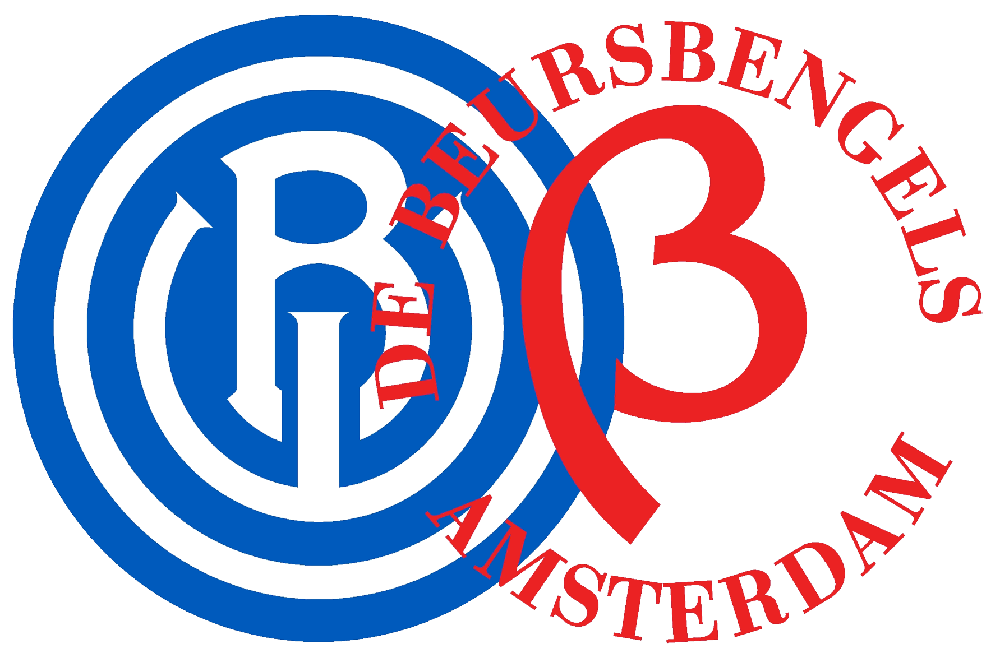 Clublogo voetbalvereniging FC Blauw-Wit Beursbengels uit Amsterdam