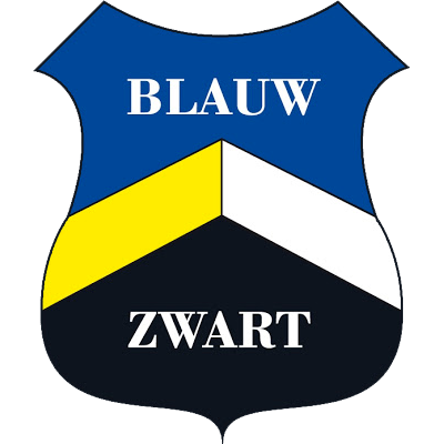 Historisch clublogo voetbalvereniging RKSV Blauw-Zwart uit Wassenaar