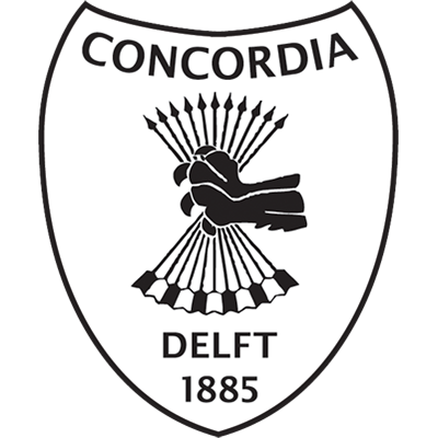 Clublogo voetbalvereniging Concordia uit Delft