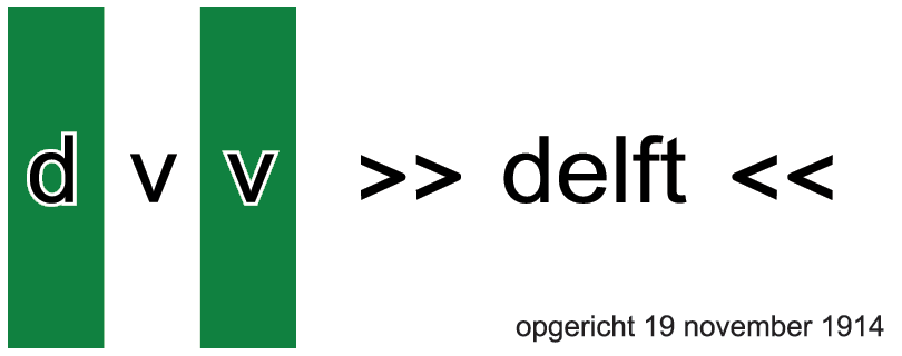 Historisch clublogo voetbalvereniging DVV Delft
