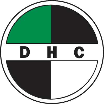 Historisch clublogo voetbalvereniging DHC uit Delft