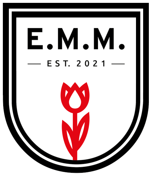 Clublogo voetbalvereniging EMM '21 uit Roelofarendsveen