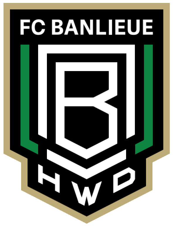 Clublogo voetbalvereniging FCB-HWD uit Rotterdam