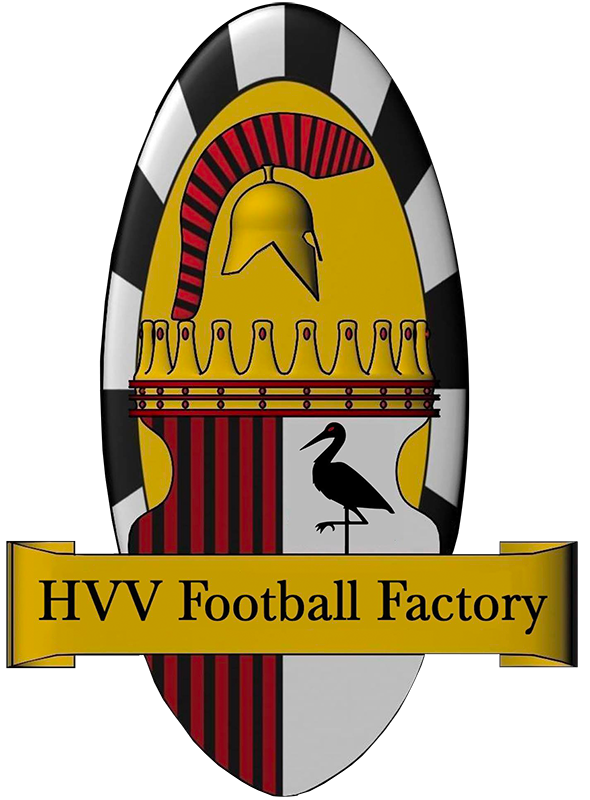 Clublogo voetbalvereniging HVV Football Factory uit Den Haag