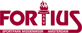 Historisch clublogo voetbalvereniging asv DTA Fortius uit Amsterdam