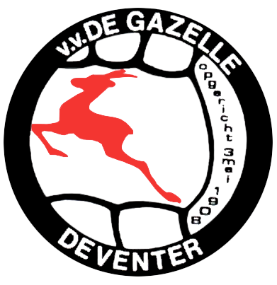 Clublogo voetbalvereniging VV De Gazelle uit Deventer