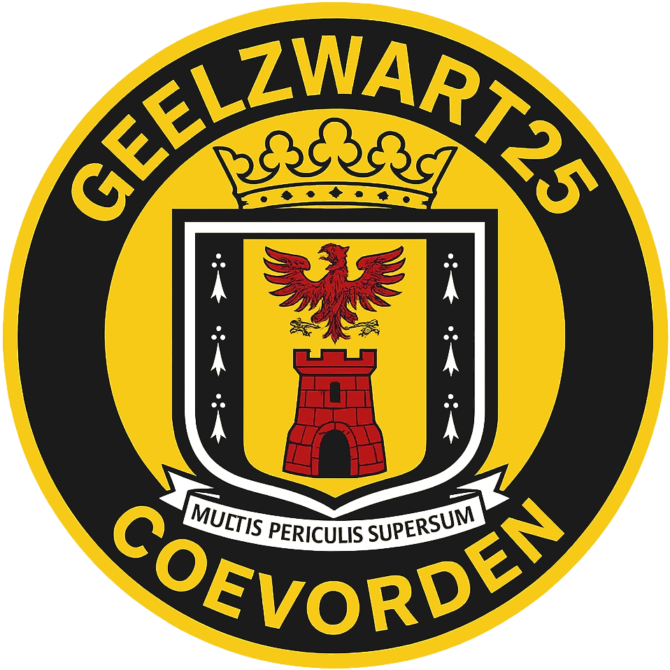 Clublogo voetbalvereniging Geel-Zwart '25 uit Coevorden