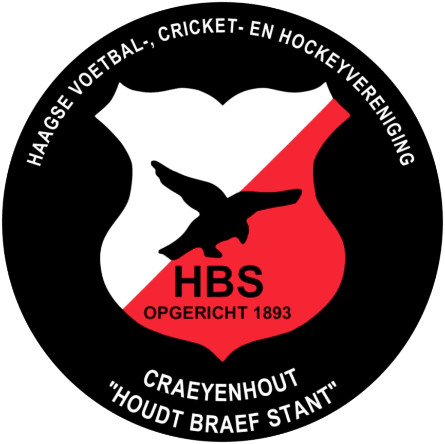 Historisch clublogo voetbalvereniging HBS uit Den Haag