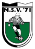 Historisch clublogo voetbalvereniging MSV '71 uit Maassluis