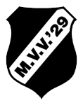 Clublogo voetbalvereniging MVV '29 uit Harbrinkhoek