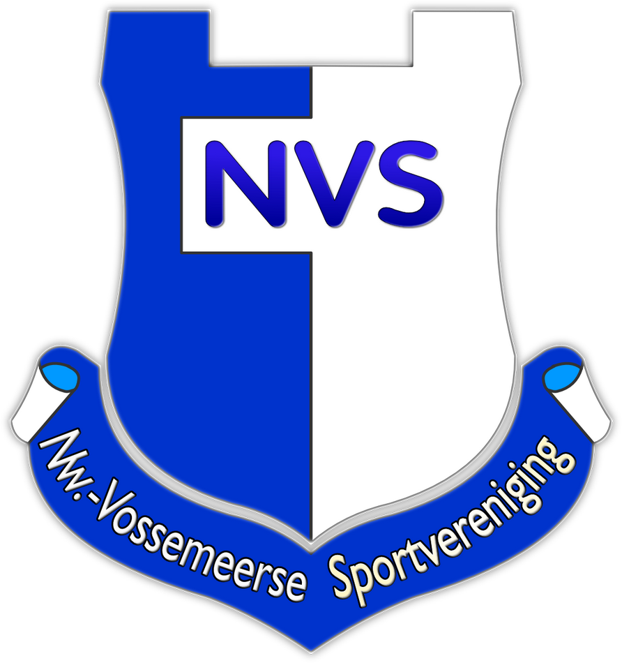 Clublogo voetbalvereniging NVS uit Nieuw Vossemeer