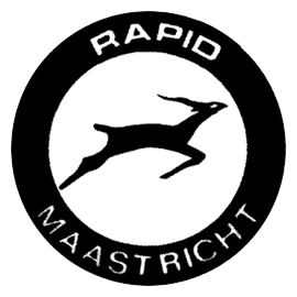 Historisch clublogo voetbalvereniging RAPID uit Maastricht