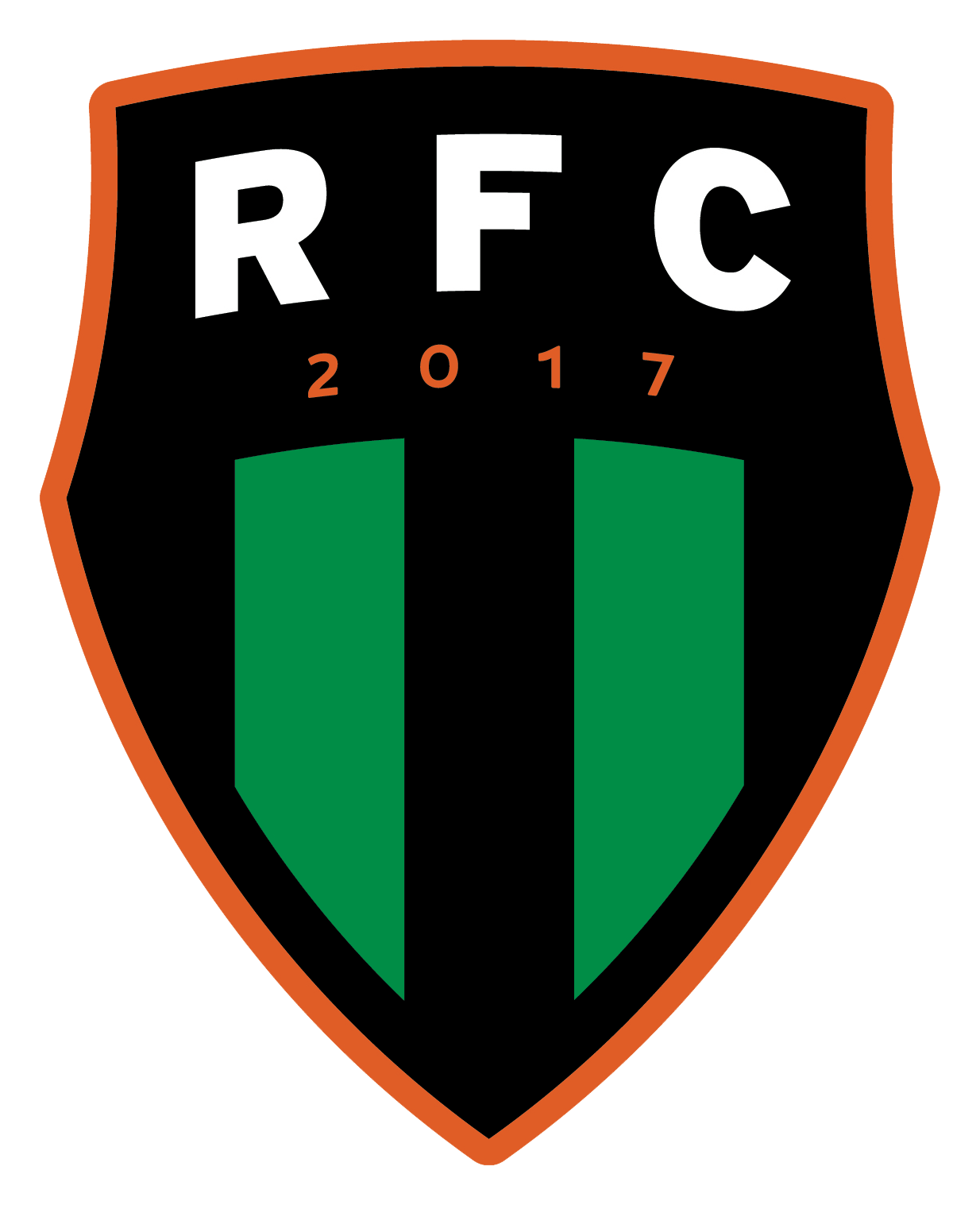 Clublogo voetbalvereniging RFC uit Raamsdonksveer