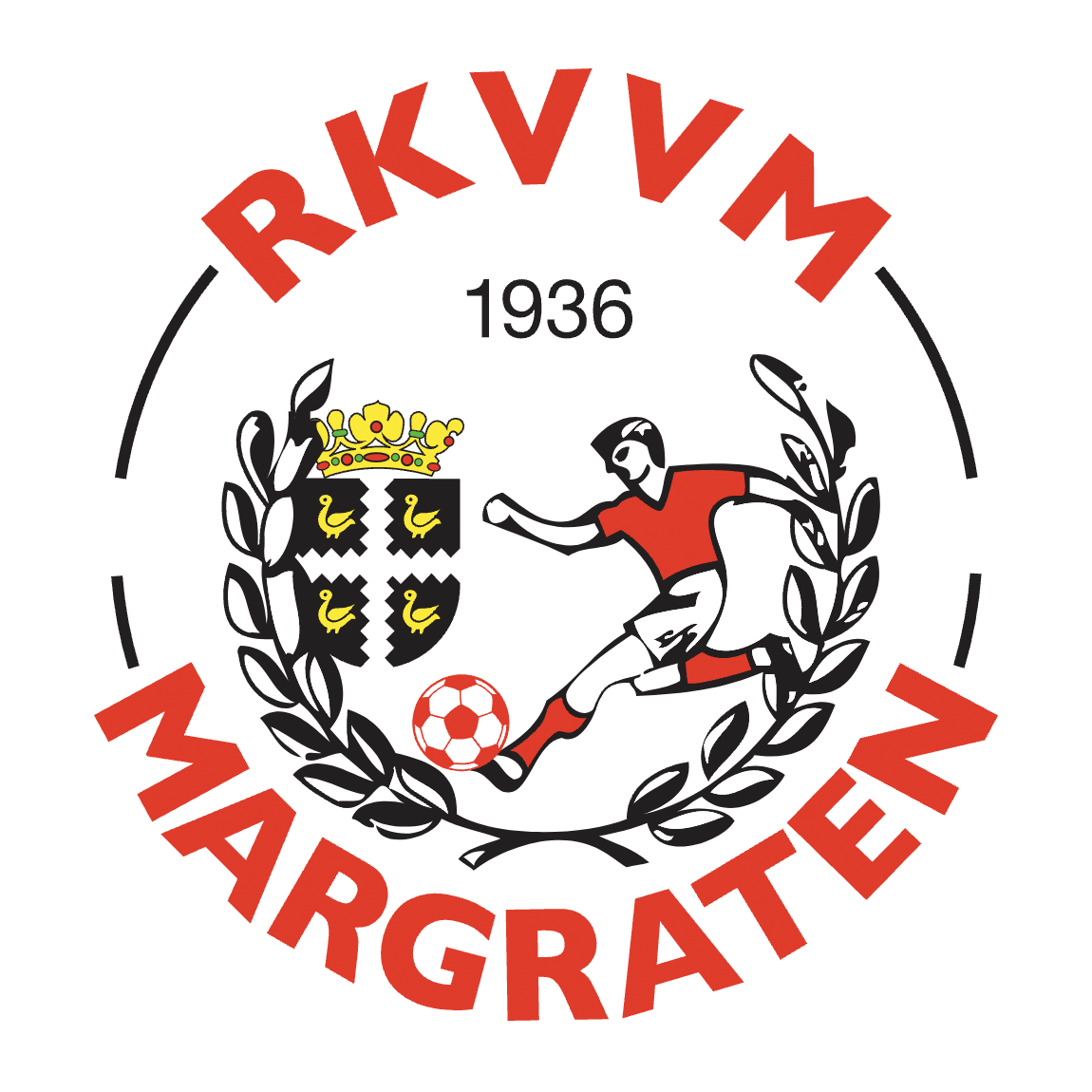 Clublogo voetbalvereniging RKVVM uit Margraten
