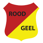 Clublogo voetbalvereniging Rood Geel uit Leeuwarden