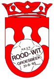 Clublogo voetbalvereniging Rood Wit uit Groesbeek