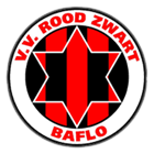 Clublogo voetbalvereniging Rood Zwart Baflo