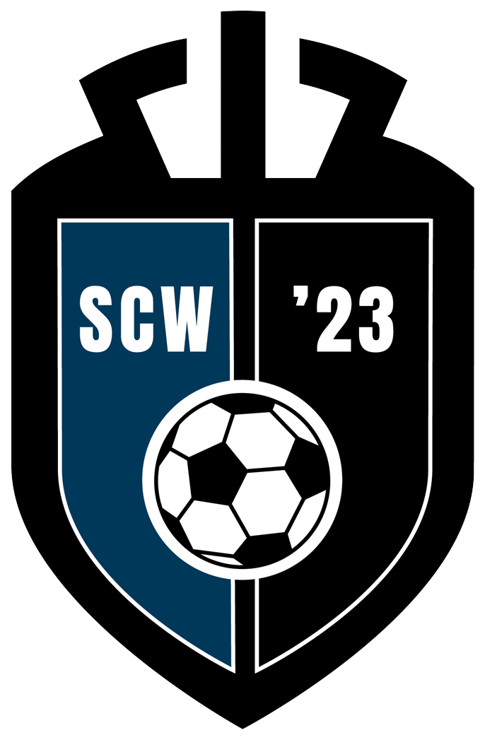 Historisch clublogo voetbalvereniging SCW ’23 uit Heelsum