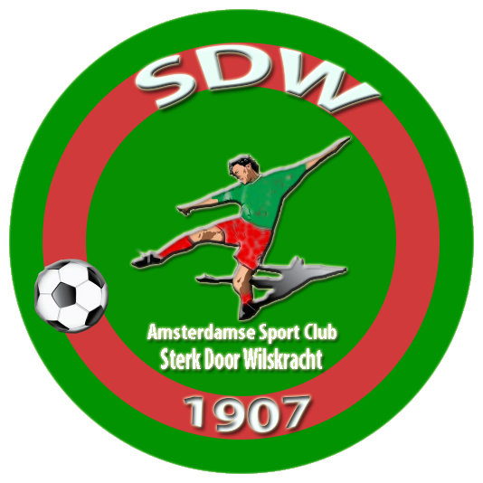 Historisch clublogo voetbalvereniging ASC SDW uit Amsterdam