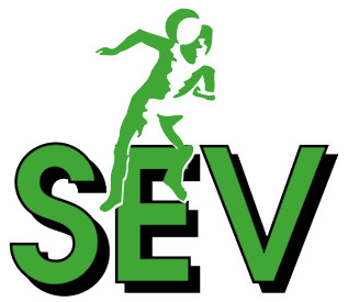 Clublogo voetbalvereniging SEV uit Leidschendam