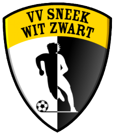 Clublogo voetbalvereniging VV Sneek Wit Zwart