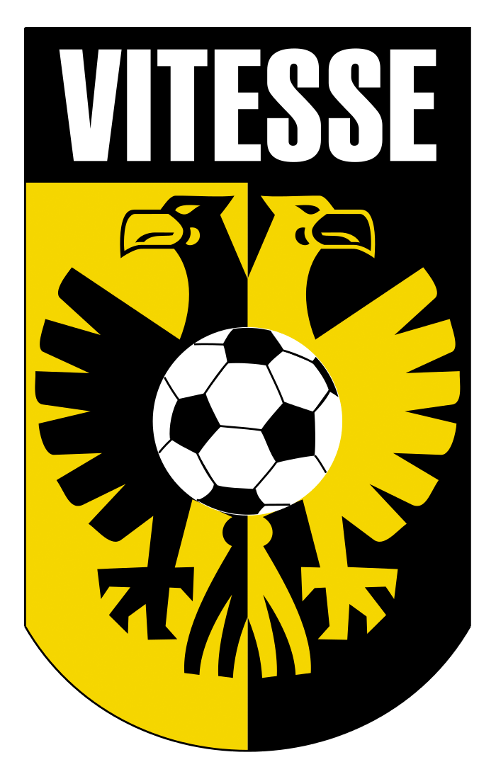 Clublogo voetbalvereniging Vitesse uit Arnhem