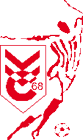 Historisch clublogo voetbalvereniging VVC '68 uit Halsteren