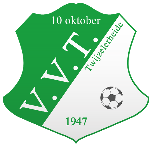 Clublogo voetbalvereniging VVT uit Twijzelerheide