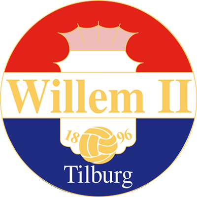 Clublogo voetbalvereniging Willem II bvo uit Tilburg