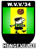 Historisch clublogo voetbalvereniging WVV '34 uit Hengevelde