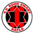 Clublogo voetbalvereniging Rood Zwart Baflo