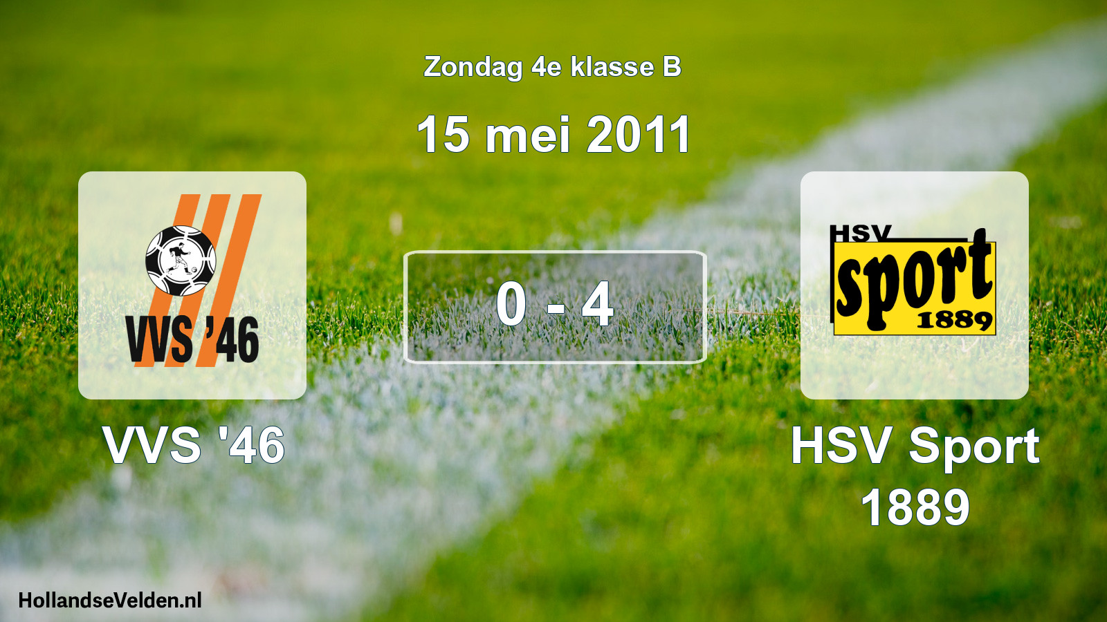 Total number of matches played: VVS '46 - HSV Sport 1889 0 - 4 (15 May 2011)