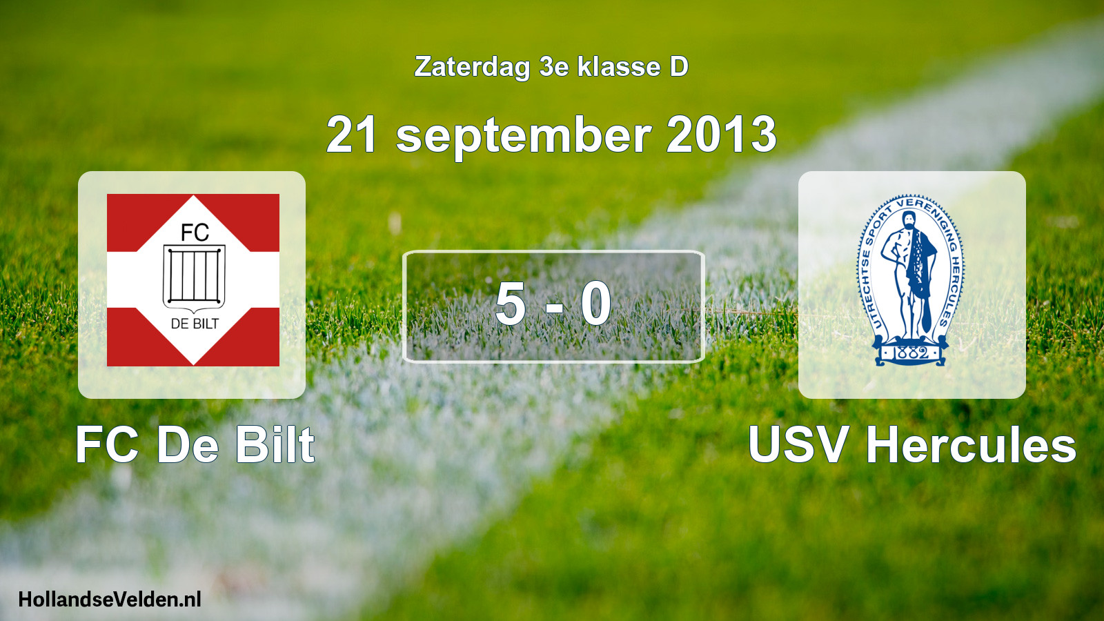 Total number of matches played: FC De Bilt - USV Hercules 5 - 0 (21 September 2013)