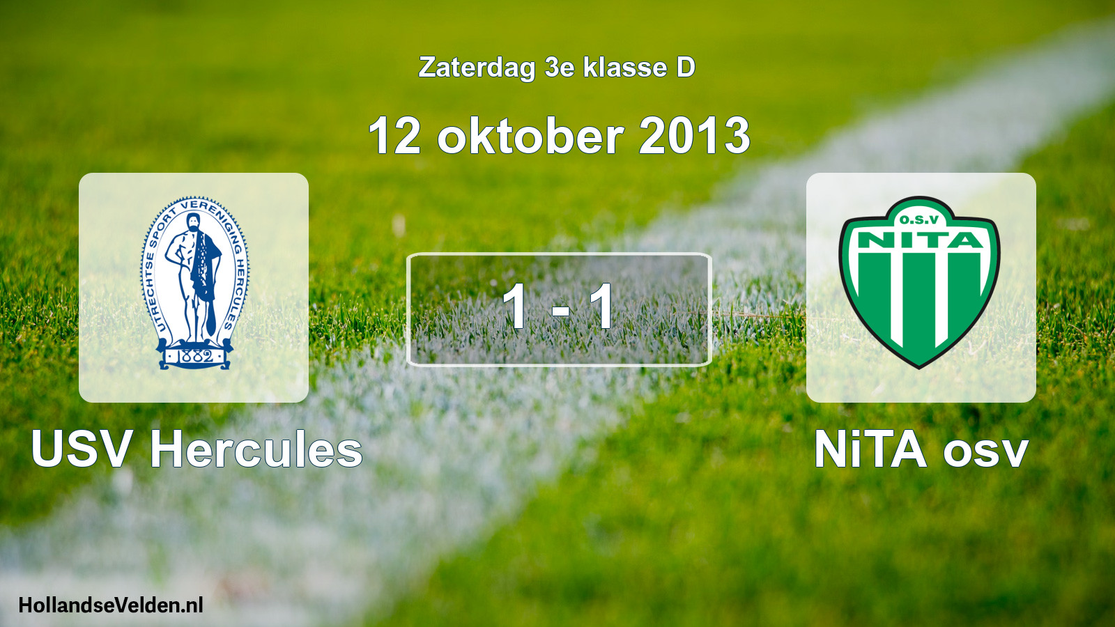 Total number of matches played: USV Hercules - NiTA osv 1 - 1 (12 October 2013)