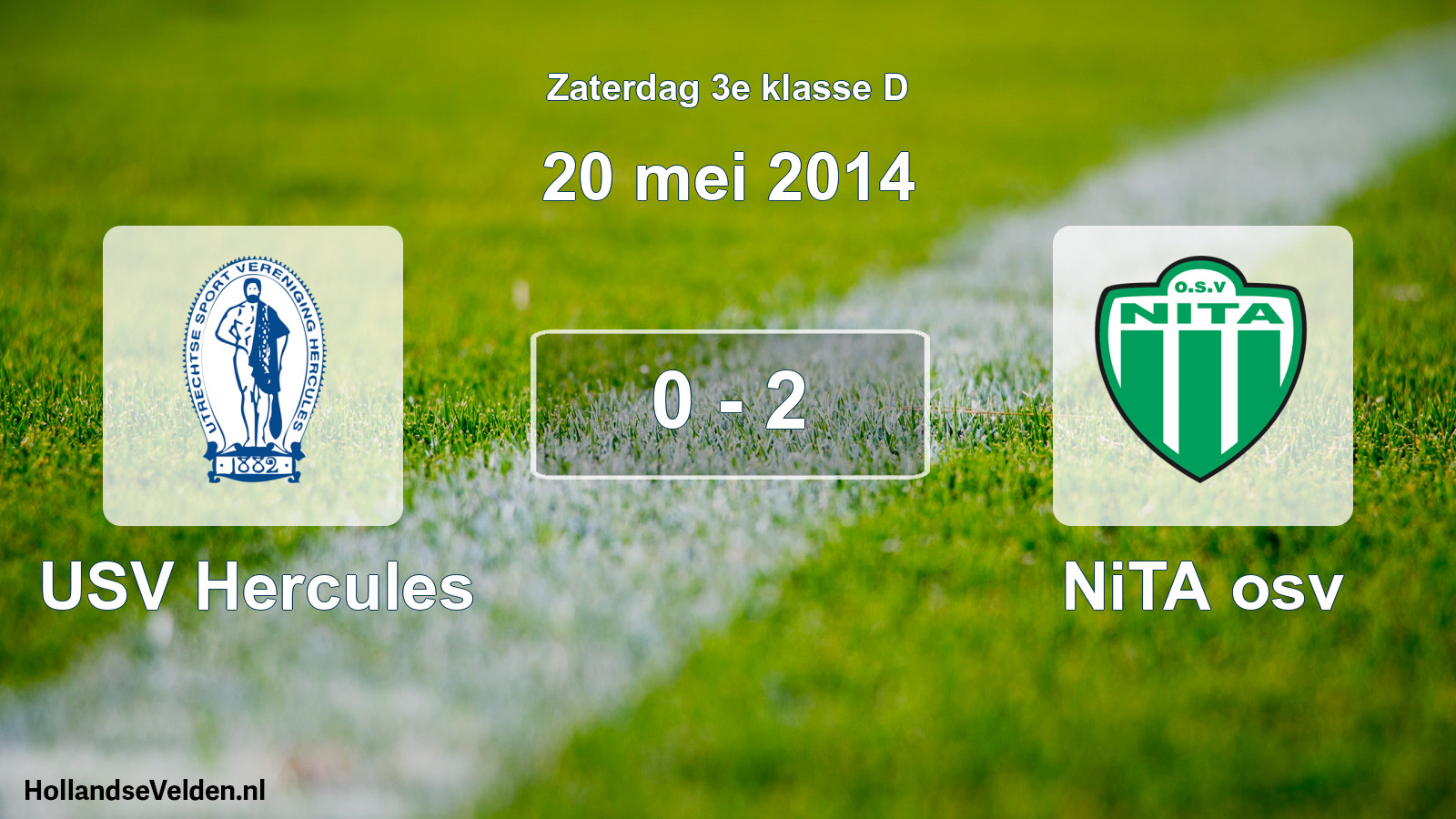 Total number of matches played: USV Hercules - NiTA osv 0 - 2 (20 May 2014)