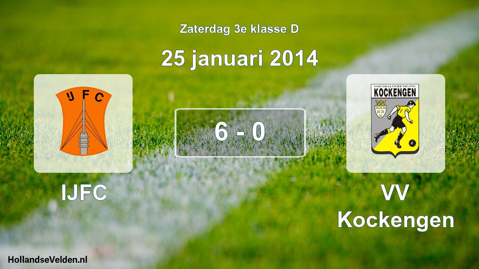 Total number of matches played: IJFC - VV Kockengen 6 - 0 (25 January 2014)