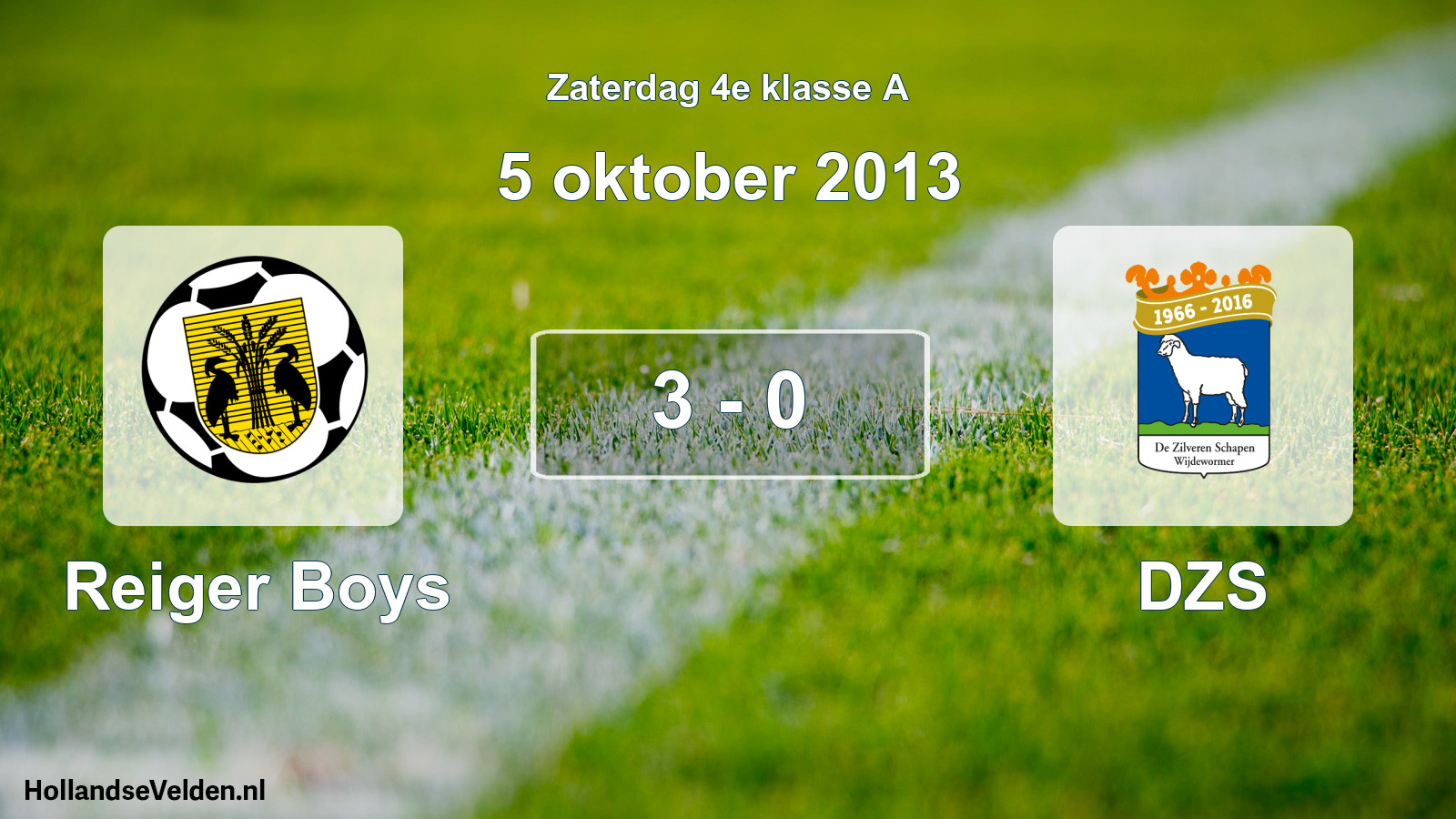 Total number of matches played: Reiger Boys - DZS 3 - 0 (5 October 2013)