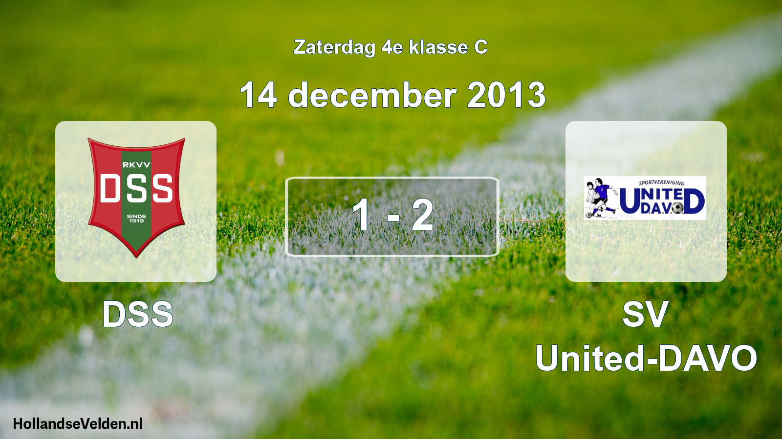 Total number of matches played: DSS - SV United-DAVO 1 - 2 (14 December 2013)