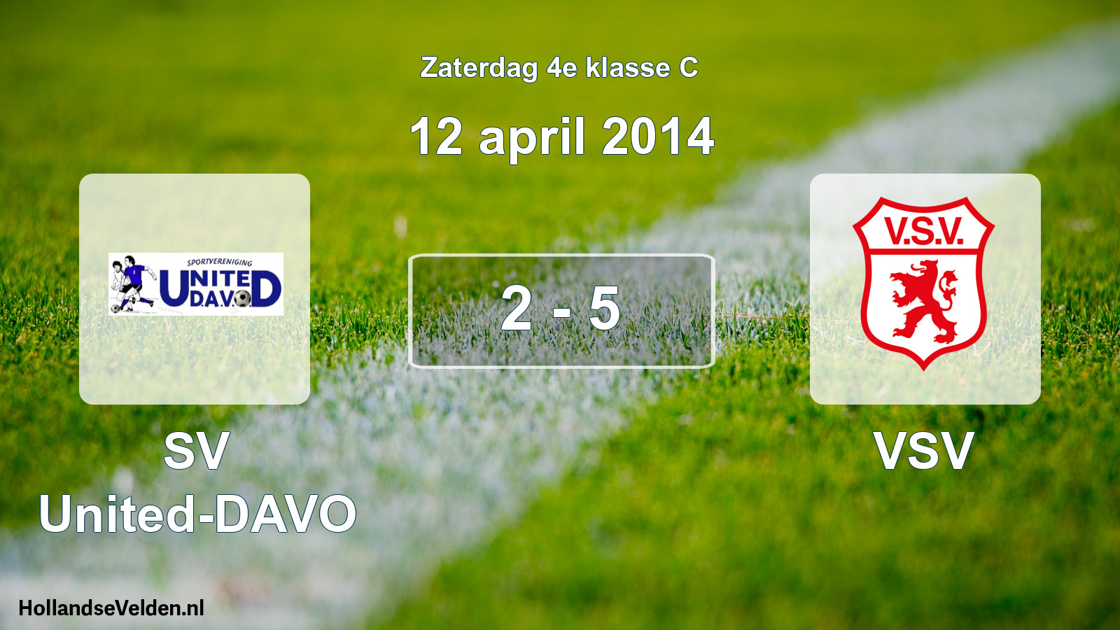 Total number of matches played: SV United-DAVO - VSV 2 - 5 (12 April 2014)