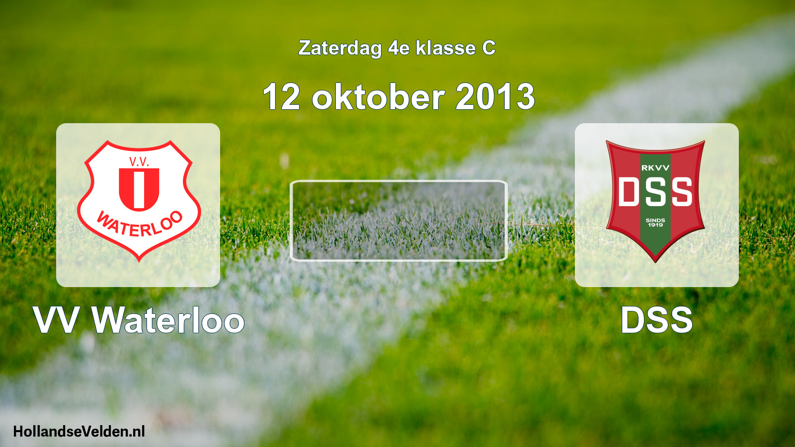 Scheduled Match: VV Waterloo - DSS (12 October 2013)
