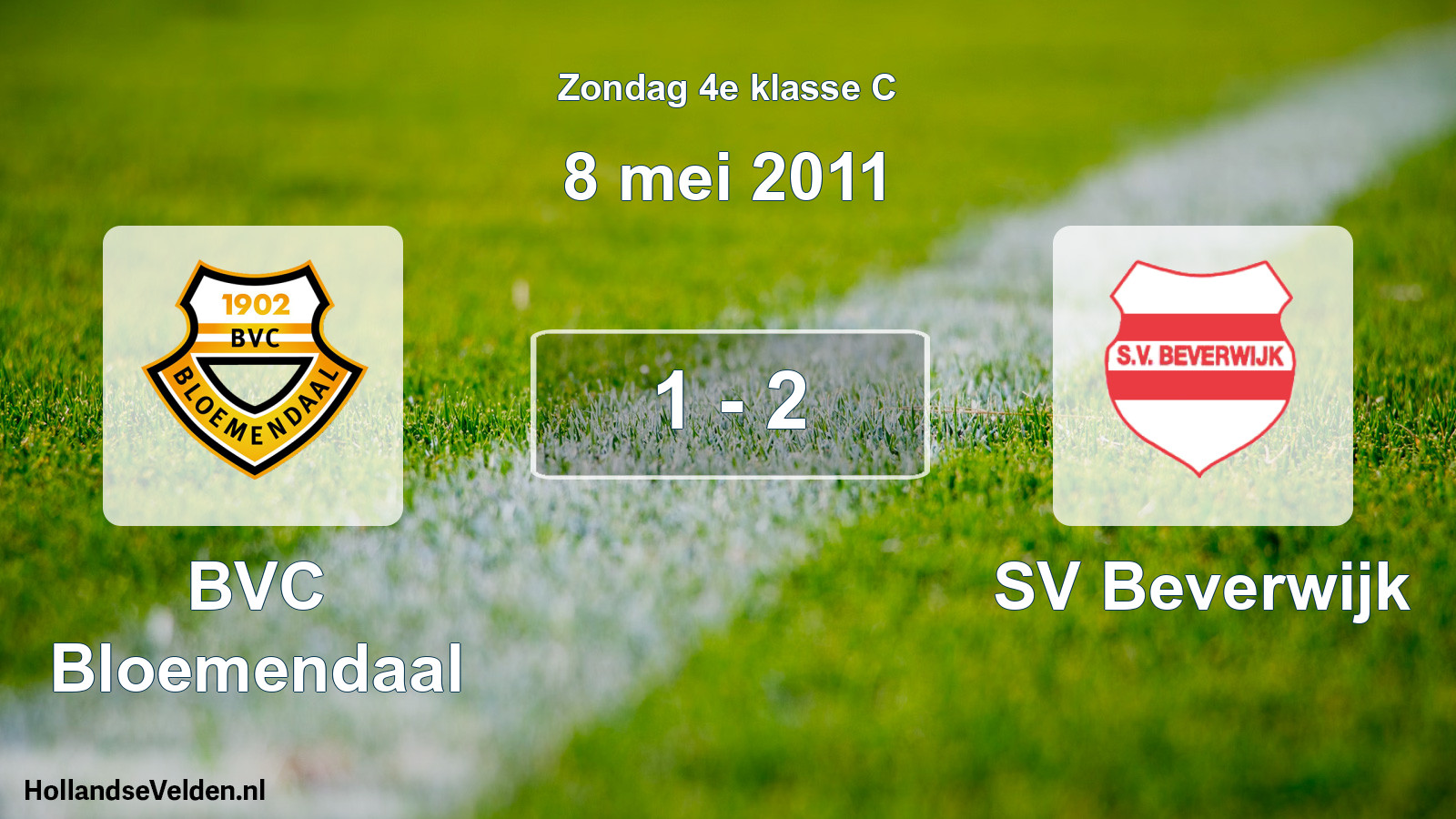 Total number of matches played: BVC Bloemendaal - SV Beverwijk 1 - 2 (8 May 2011)