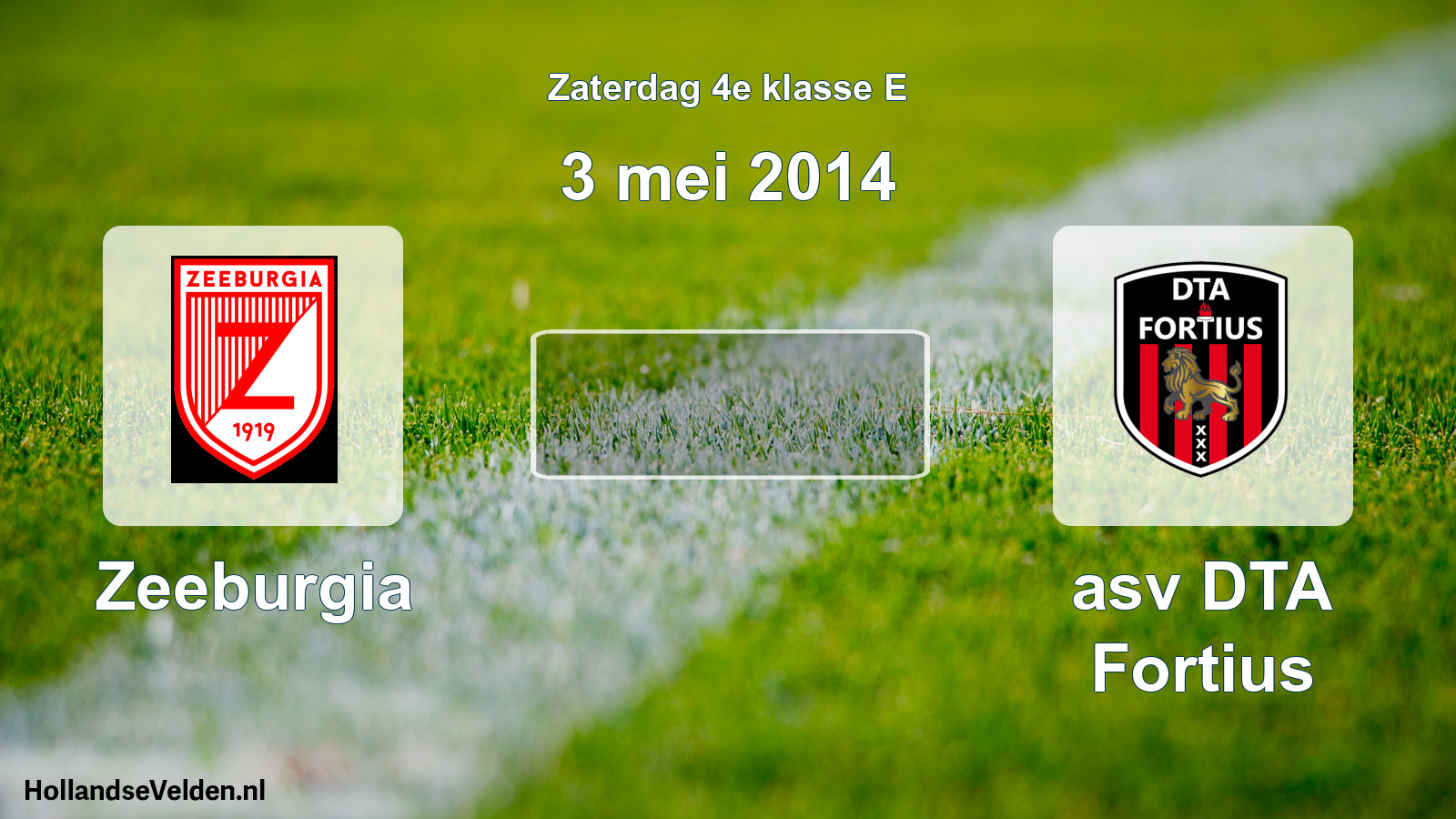 Scheduled Match: Zeeburgia - asv DTA Fortius (3 May 2014)
