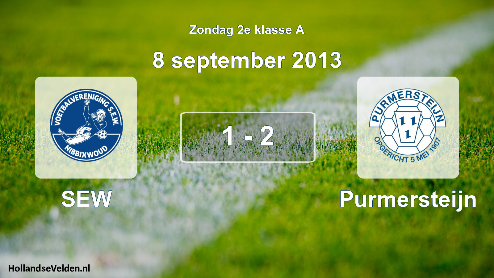Total number of matches played: SEW - Purmersteijn 1 - 2 (8 September 2013)