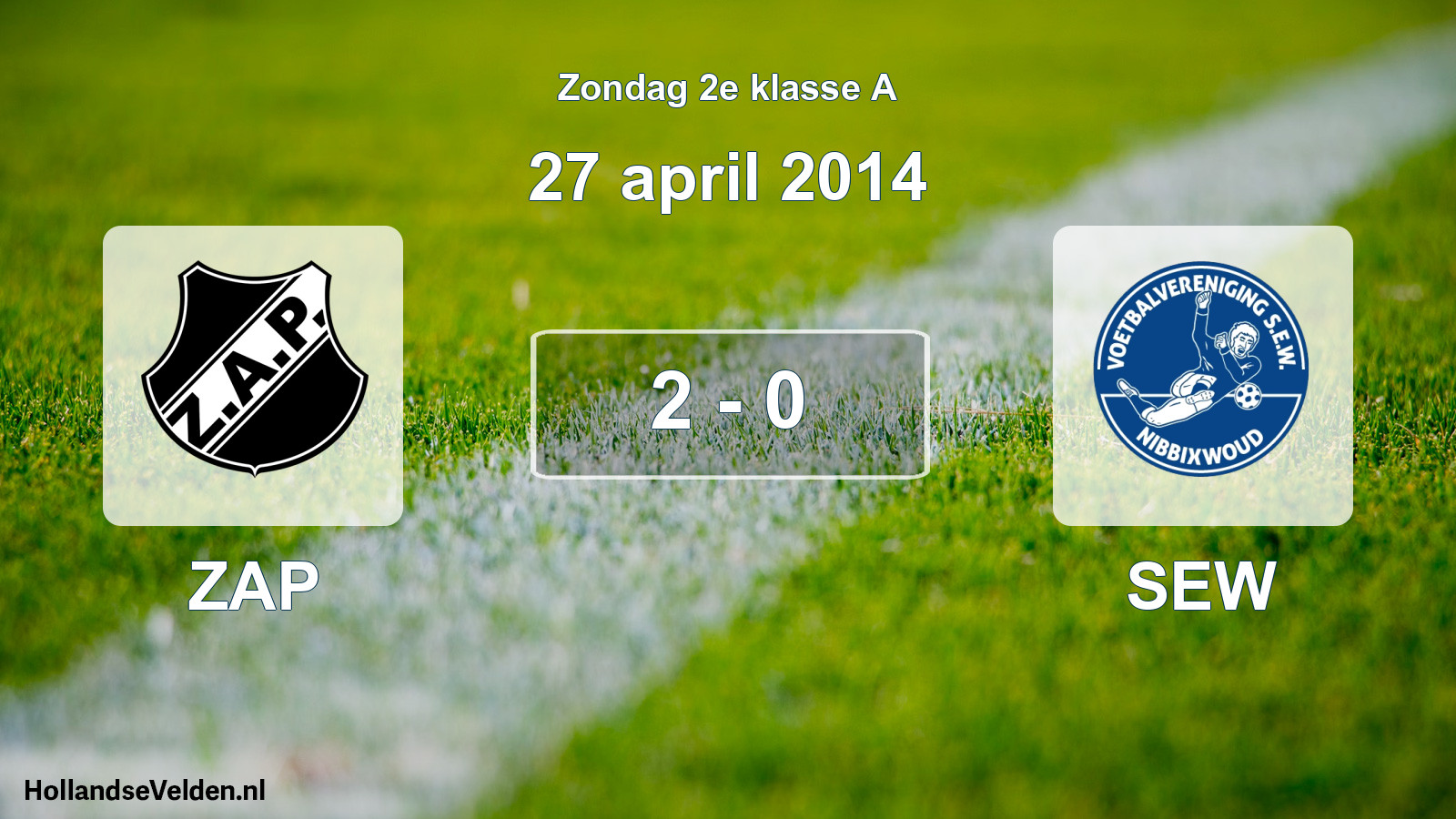 Total number of matches played: ZAP - SEW 2 - 0 (27 April 2014)