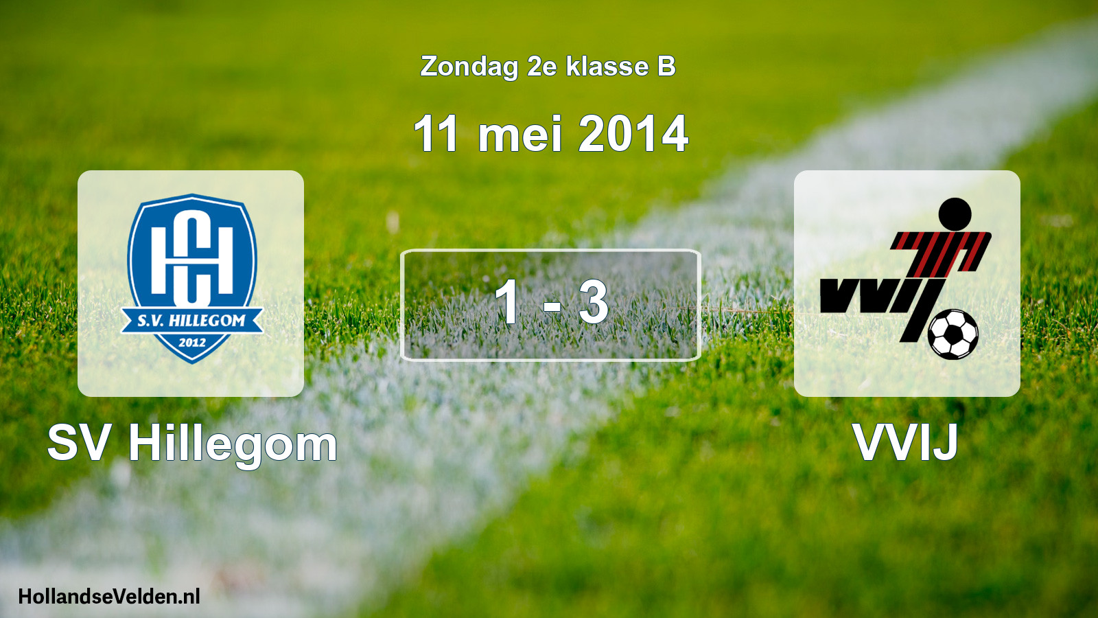 Total number of matches played: SV Hillegom - VVIJ 1 - 3 (11 May 2014)