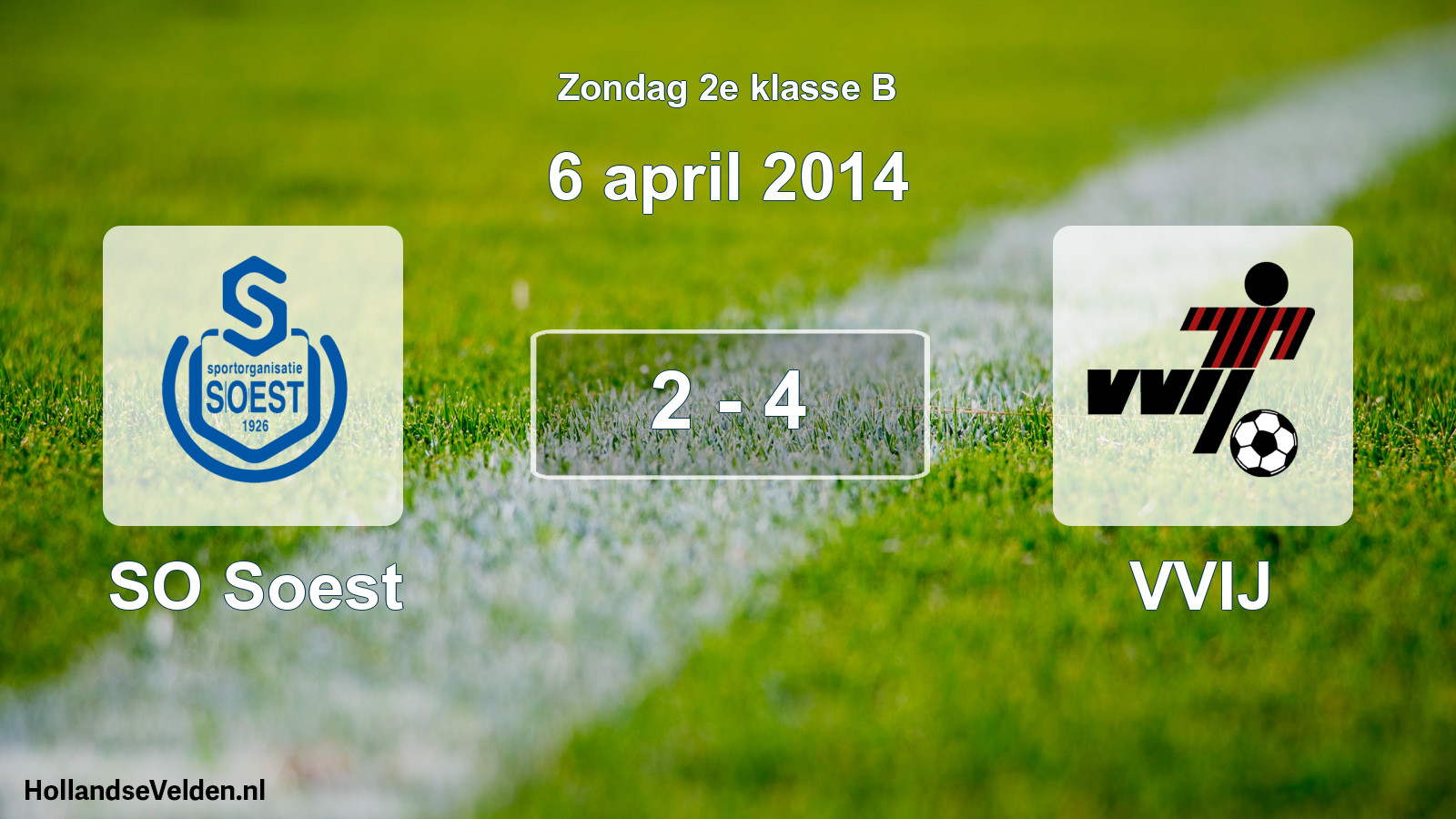 Total number of matches played: SO Soest - VVIJ 2 - 4 (6 April 2014)